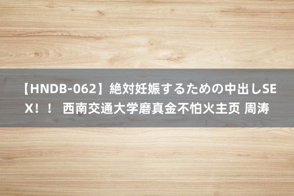 【HNDB-062】絶対妊娠するための中出しSEX！！ 西南交通大学磨真金不怕火主页 周涛